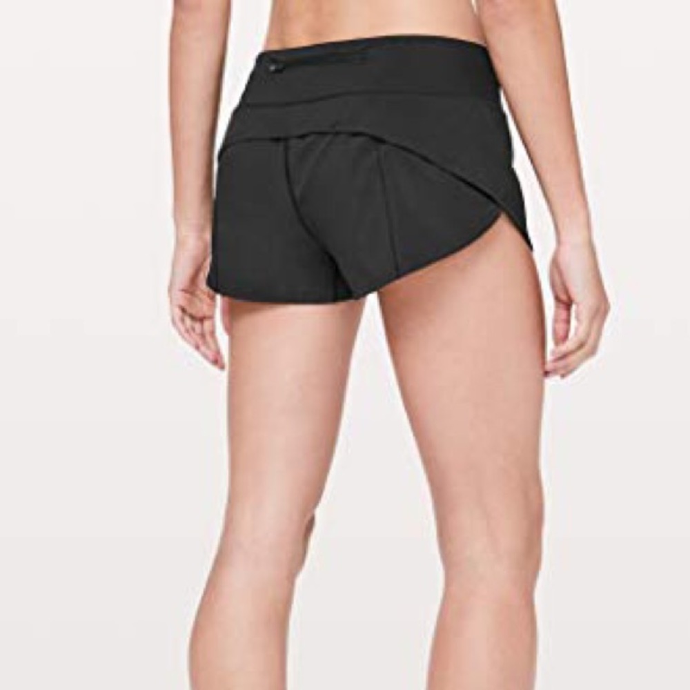 Lululemon speed shorts size 4 black